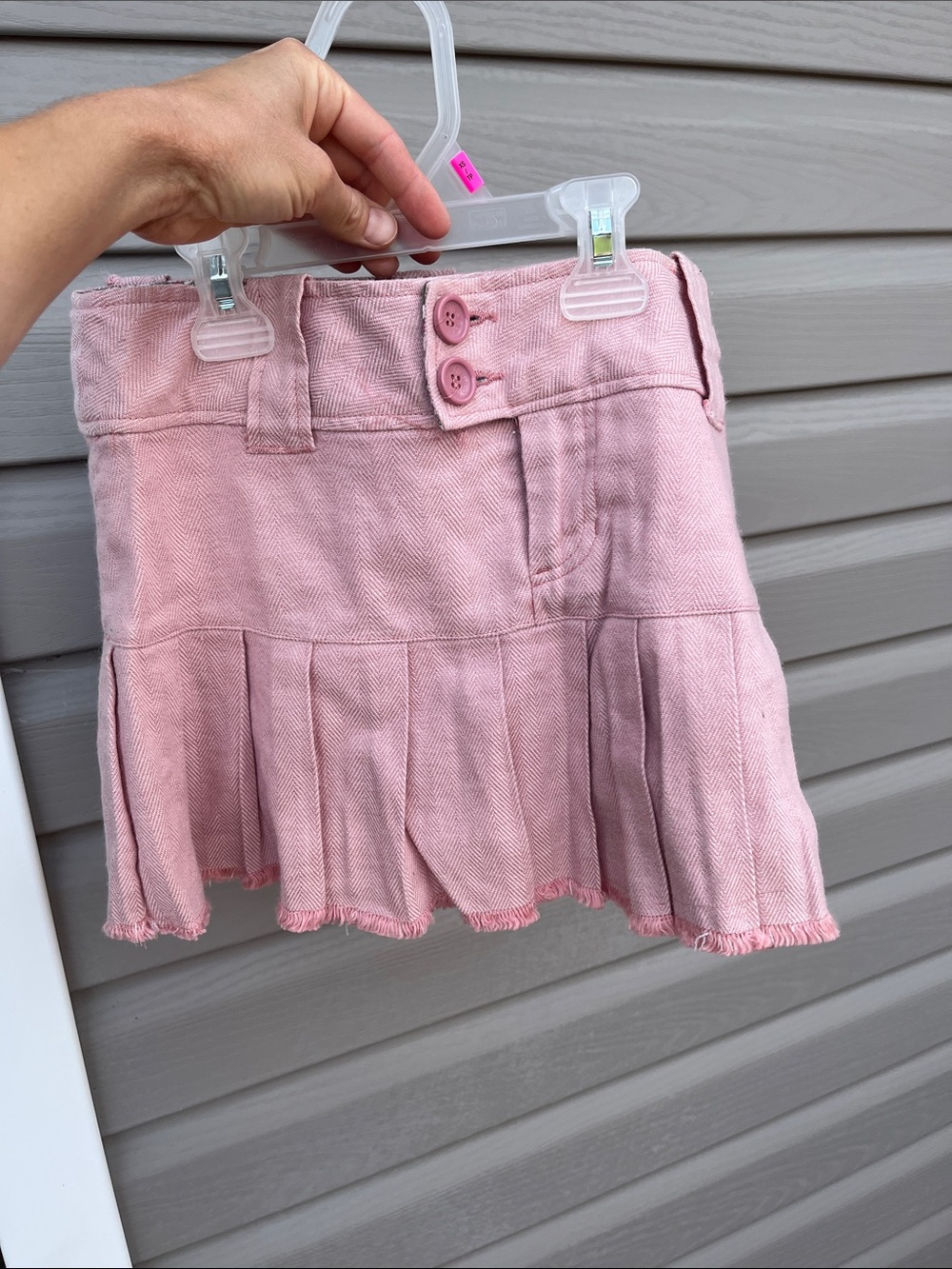 BB Dakota Ramie blend Pleated fringe Pink Mini Skirt. Medium. $8 with bundle